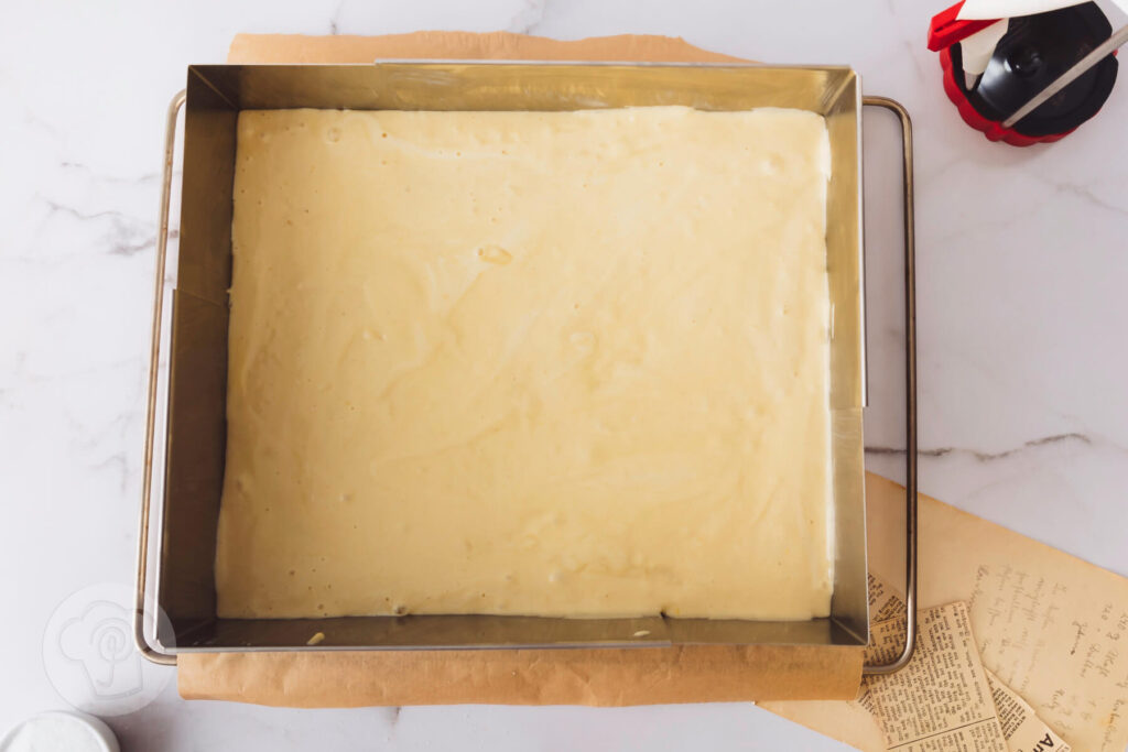 Blechkuchen mit Quarkgitter - Zubereitung
