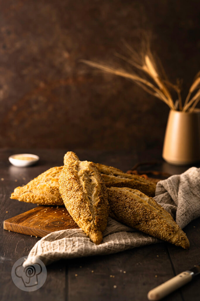 Kleine Sesam Baguettes