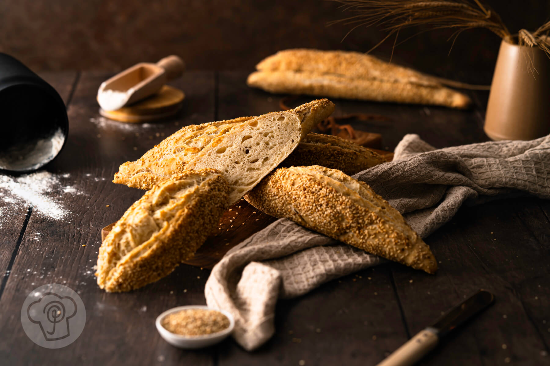 Du betrachtest gerade Kleine Sesam Baguettes