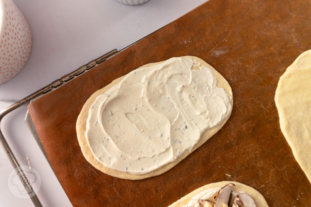 Fladenbrot mit Champignons - Zubereitung