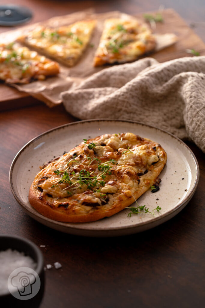 Fladenbrot mit Champignons
