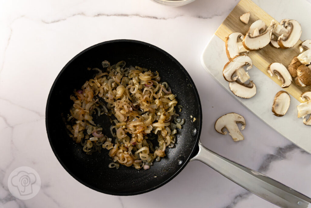 Fladenbrot mit Champignons - Zubereitung