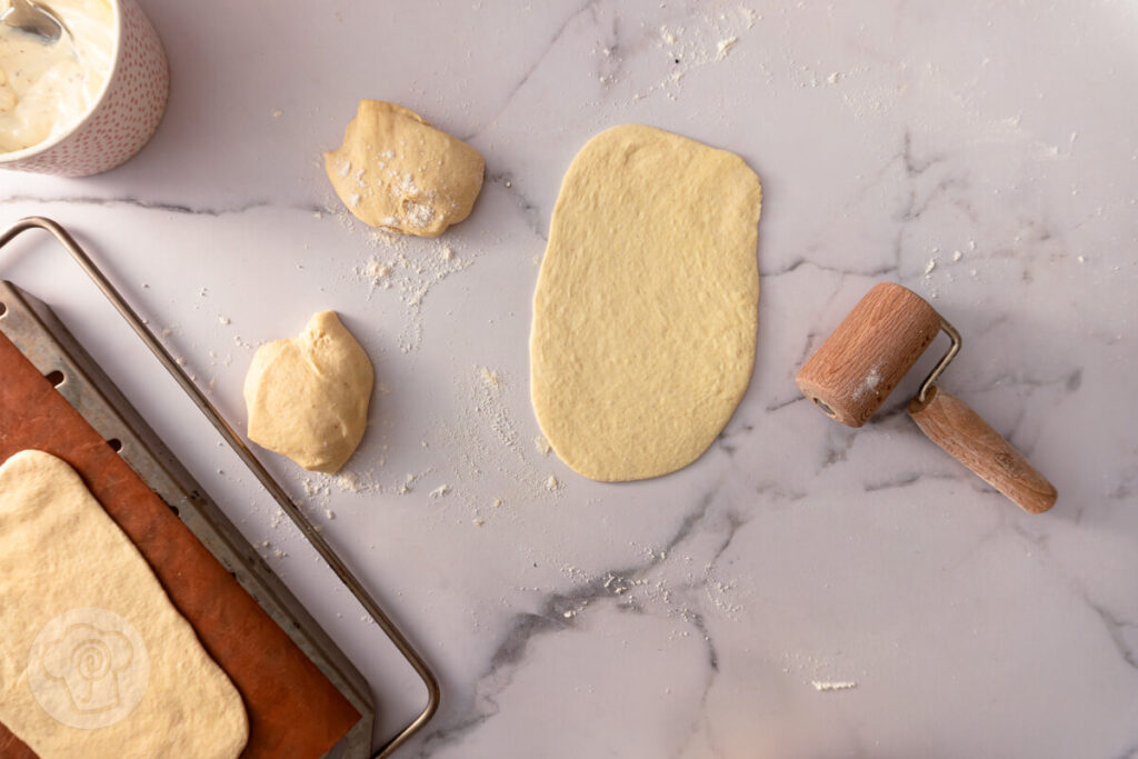 Fladenbrot mit Champignons - Zubereitung