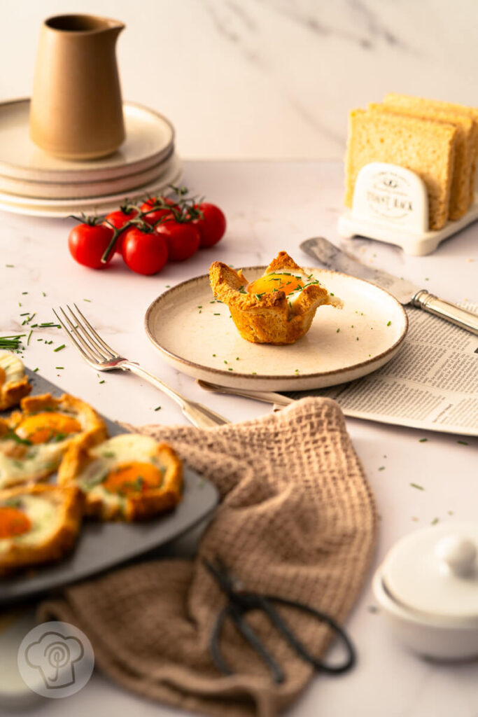 Herzhafte Frühstücksmuffins mit Ei 12 Herzhafte Frühstücksmuffins mit Ei
