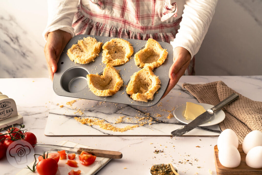 Herzhafte Frühstücksmuffins mit Ei 8 Herzhafte Frühstücksmuffins mit Ei Zubereitung