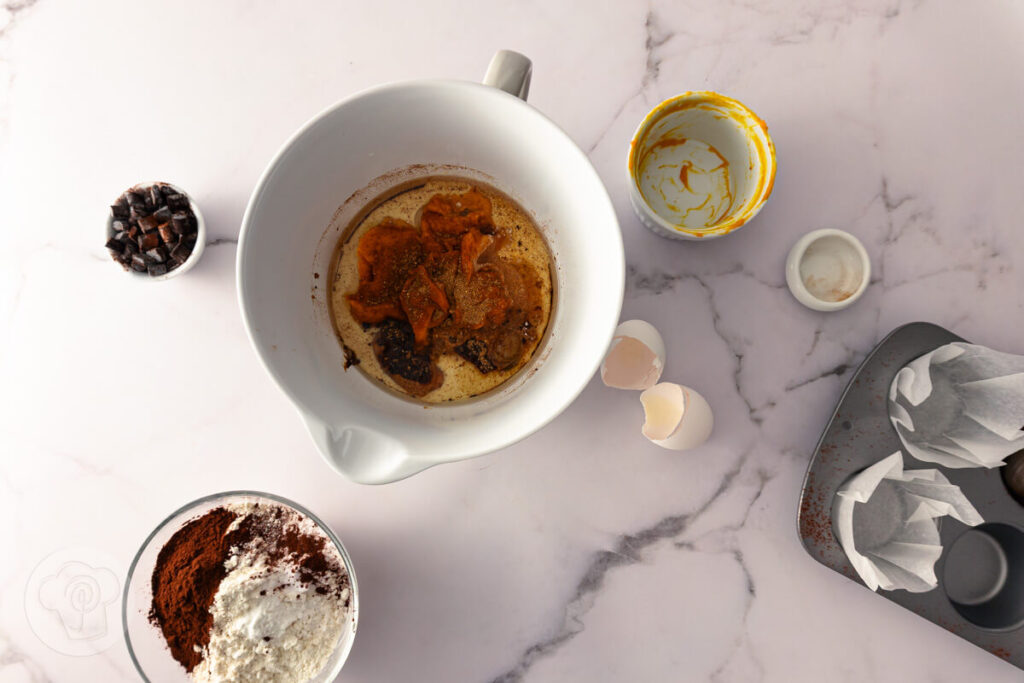 Kürbis Muffins mit Kaffee - Zubereitung
