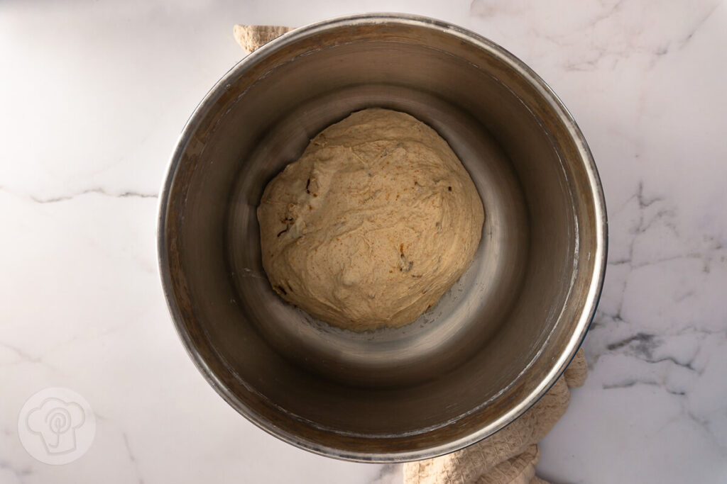 Wurzelbrot mit Röstzwiebeln 5 Wurzelbrot mit Röstzwiebeln - Zubereitung