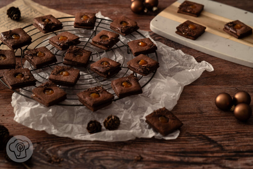 Aprikosenplätzchen Sacher Art - Sacherplätzchen