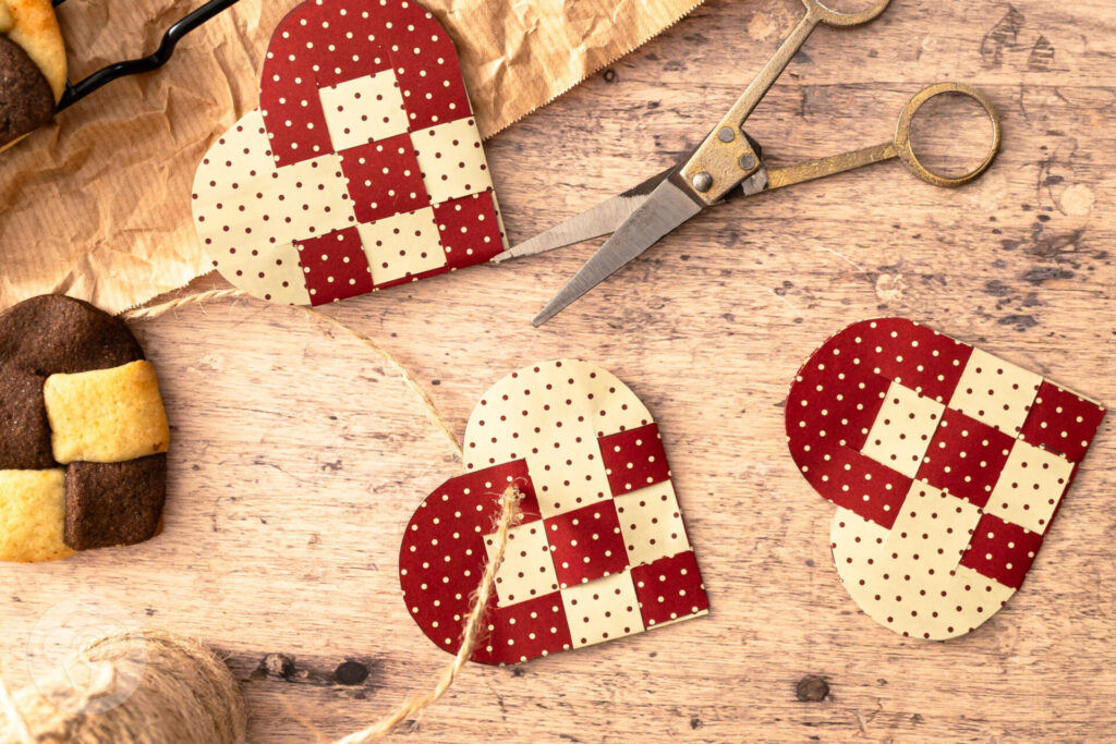 Geflochtene Herzen - Schackrutor 2 Geflochtene Herzen - Schackrutor