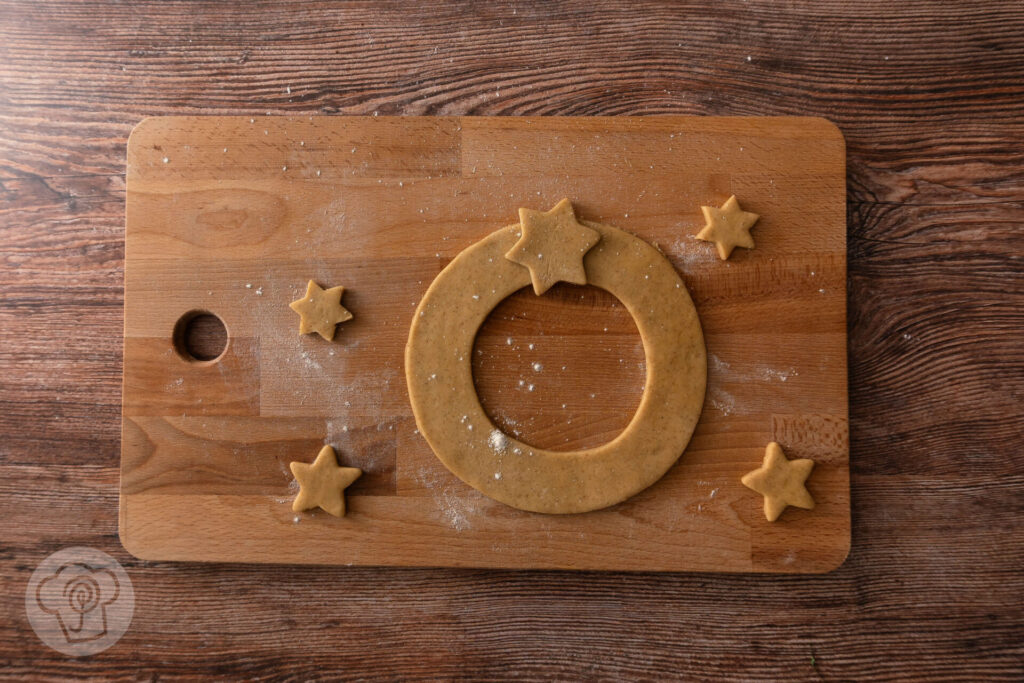 Kranz aus Lebkuchen Cookies- Zubereitung
