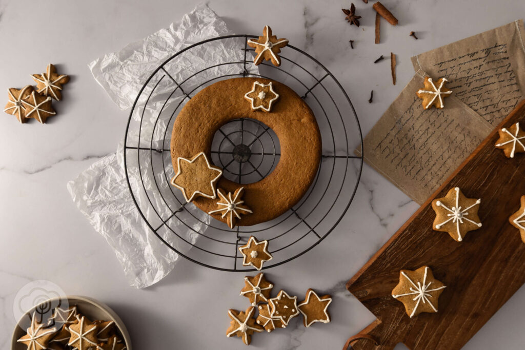 Kranz aus Lebkuchen Cookies - Zubereitung