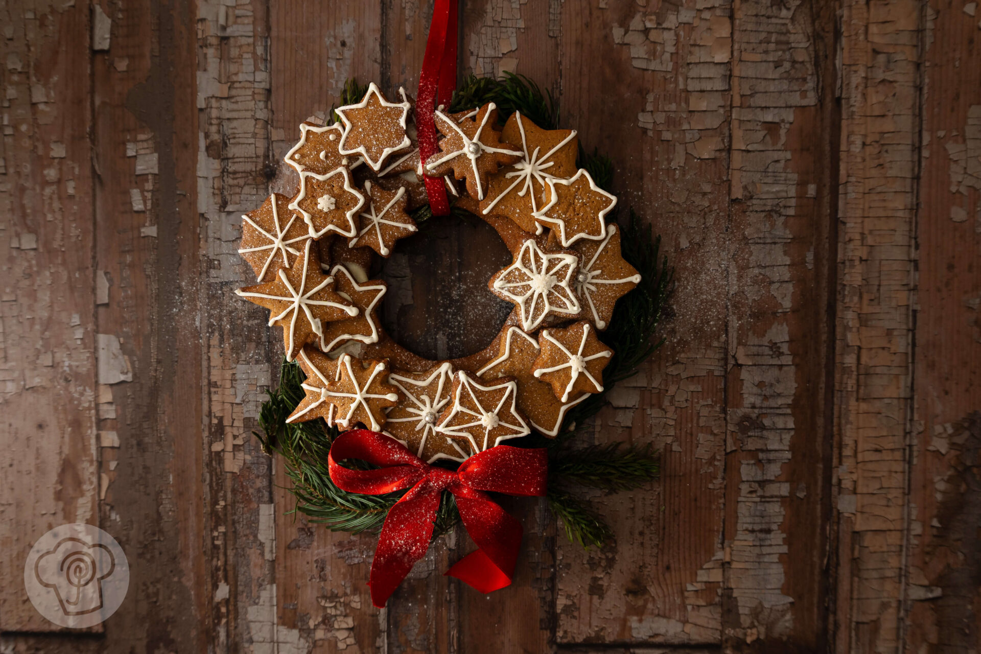 Du betrachtest gerade Kranz aus Lebkuchen Cookies