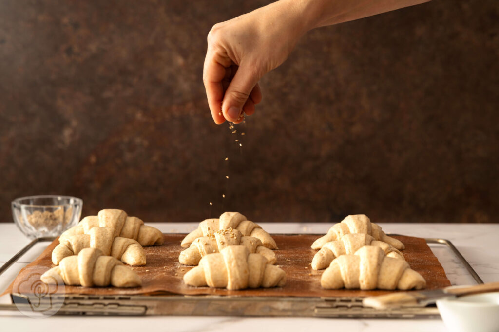 Schnelle Sesamhörnchen - Zubereitung