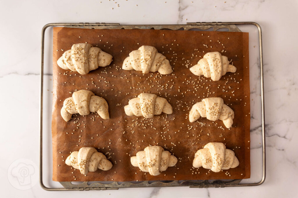 Schnelle Sesamhörnchen - Zubereitung