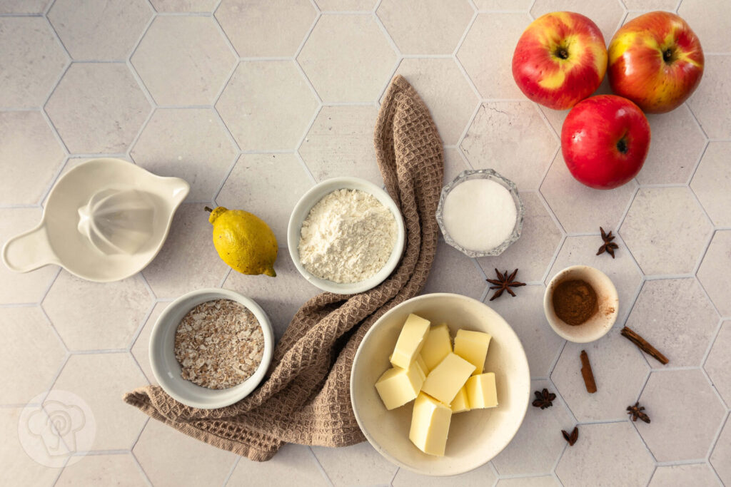 Veganer Apple Crumble - Zutaten