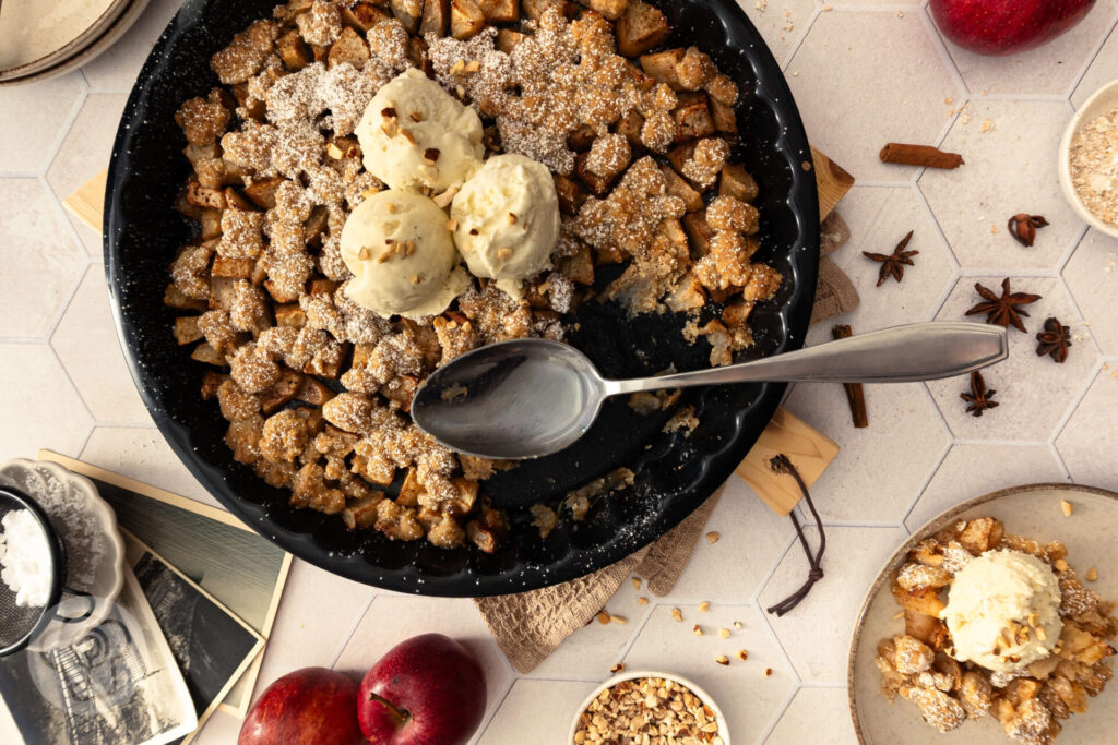 Veganer Apple Crumble