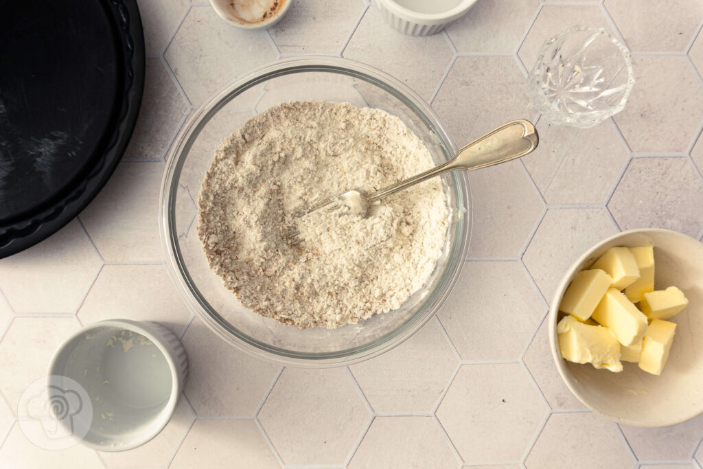 Veganer Apple Crumble - Zubereitung