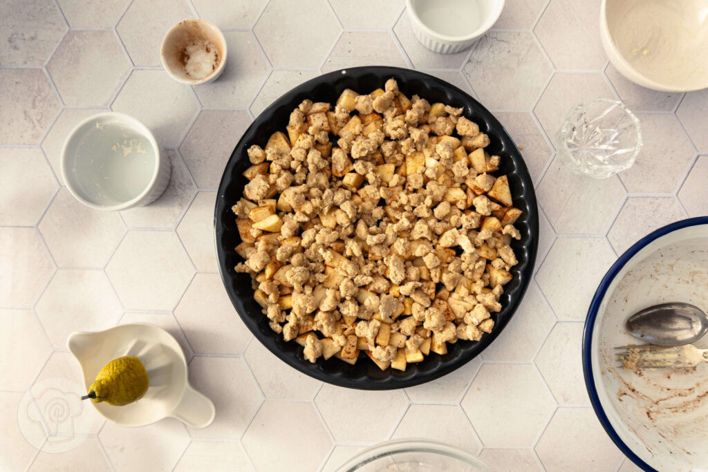 Veganer Apple Crumble - Zubereitung