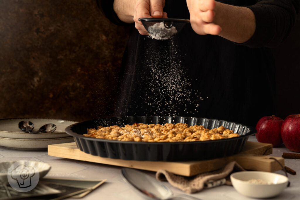 Veganer Apple Crumble - Zubereitung