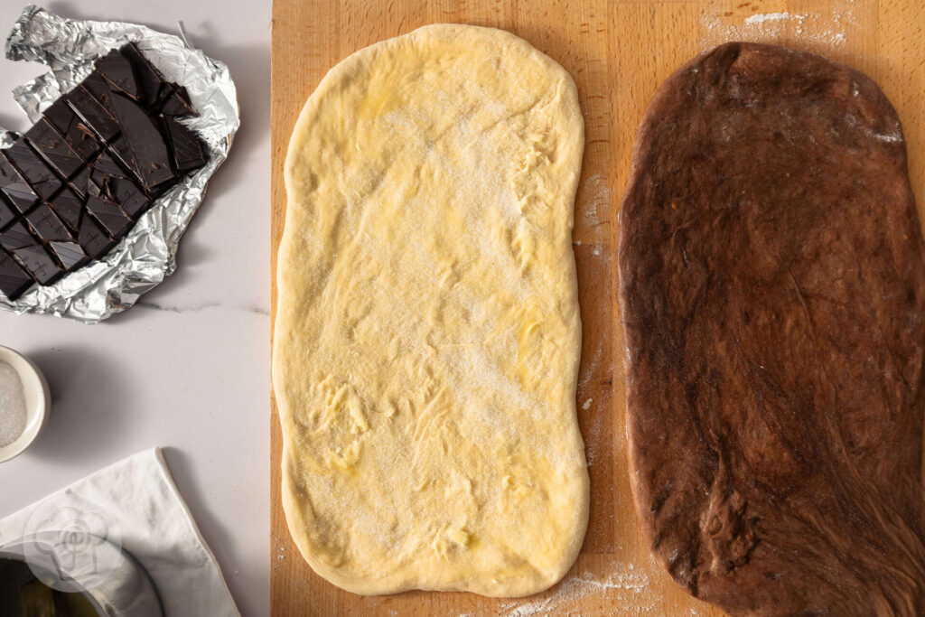 Weiche Schokorollen - Zubereitung