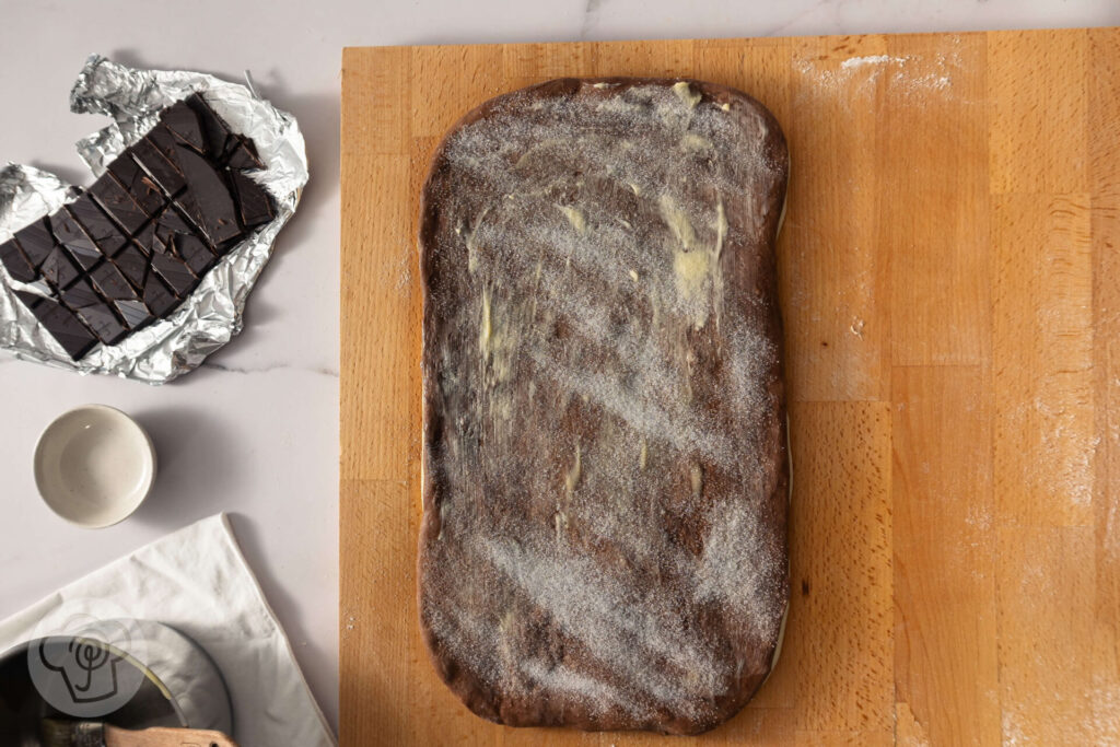 Weiche Schokorollen - Zubereitung