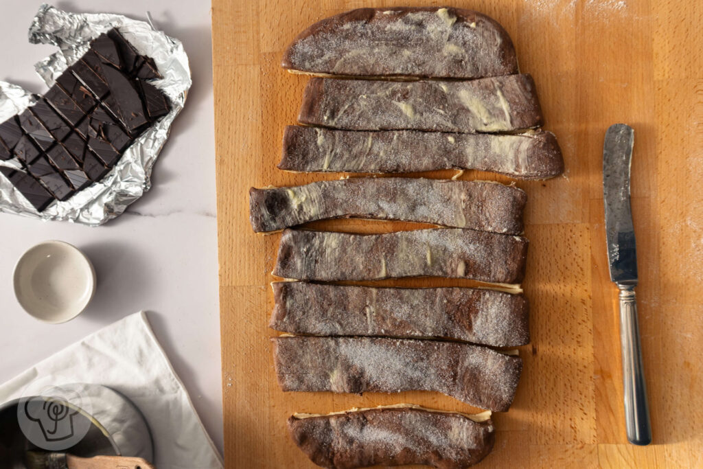 Weiche Schokorollen - Zubereitung