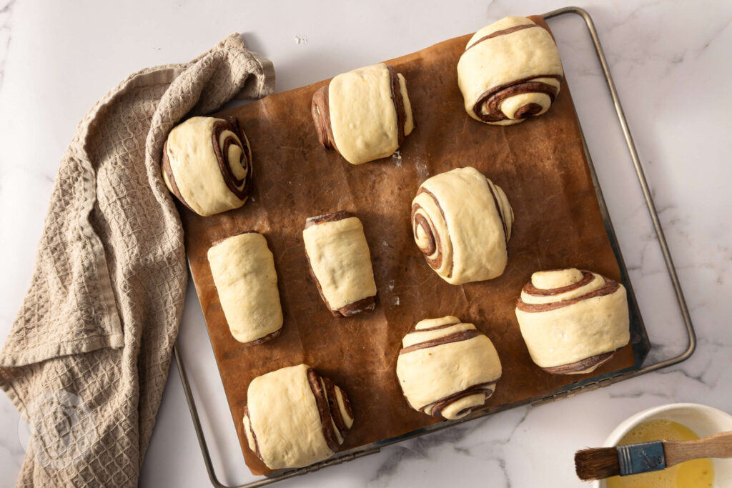Weiche Schokorollen - Zuebreitung
