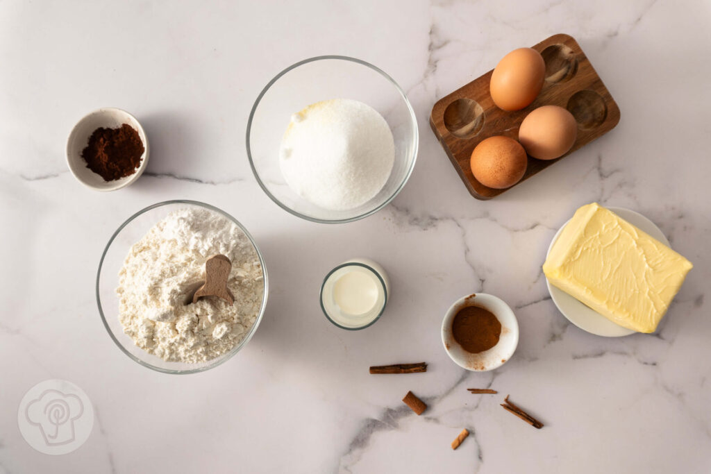 Zimt Marmorkuchen aus der Kastenform - Zutaten