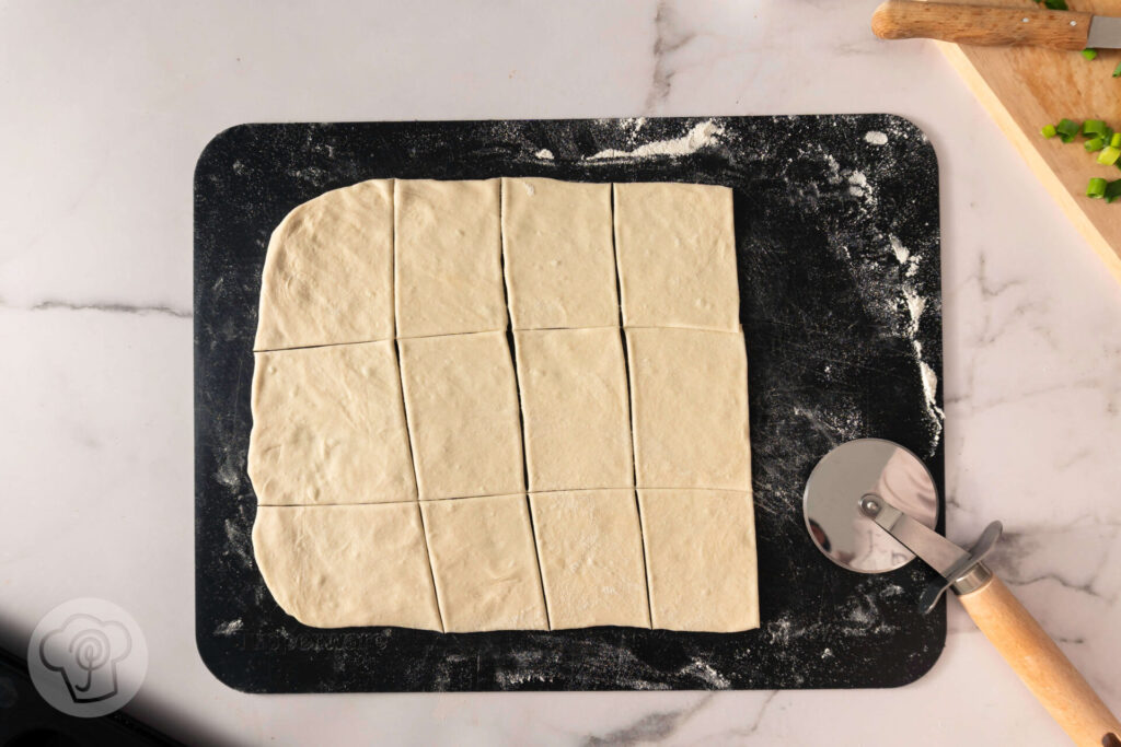 Mini-Flammkuchen-Muffins - Zubereitung