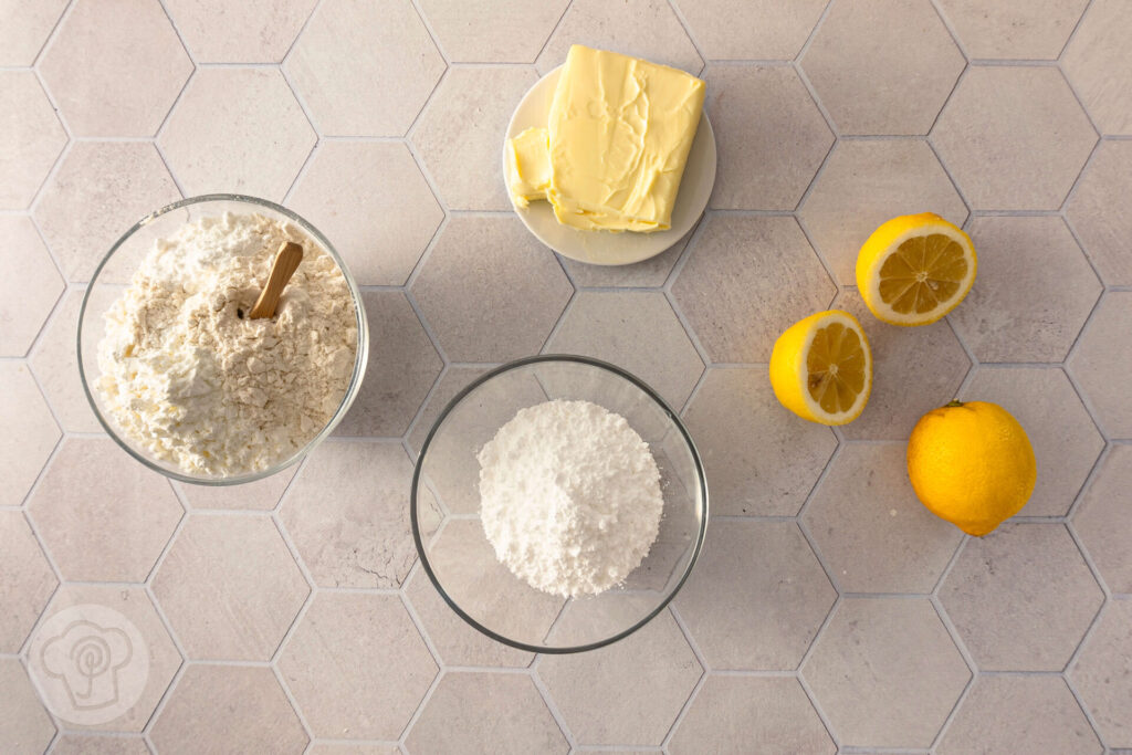 Lemon Shortbread - Zitronen Shortbread - Zutaten