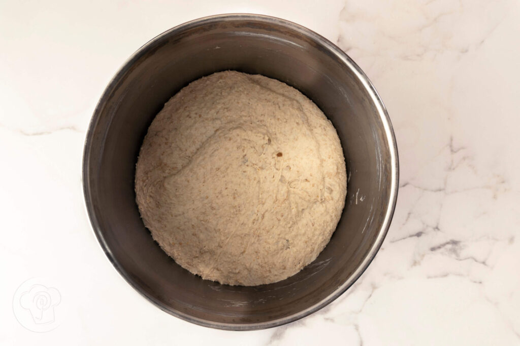 Einfaches Dinkelbrot mit Haferflocken und Saaten - Zubereitung