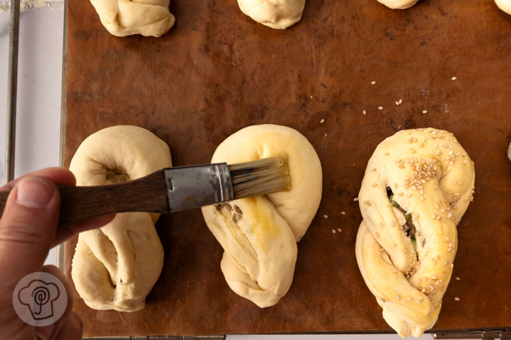 Gefüllte chinesische Milchbrötchen - Zubereitung
