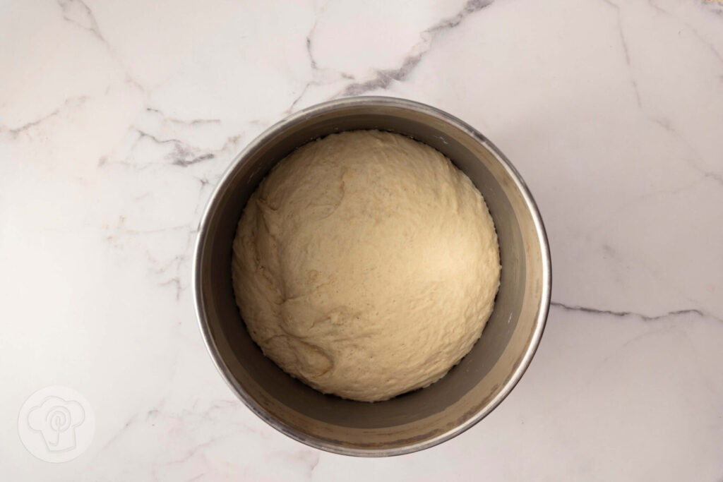 Gefüllte chinesische Milchbrötchen - Zubereitung Hefeteig