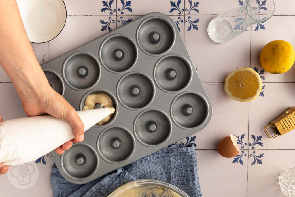 Zitronendonuts aus dem Backofen - Donuts aus dem Backofen - Zubereitung