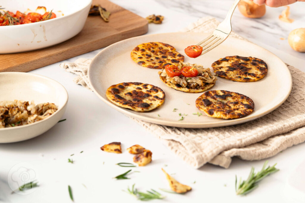 Norwegisches Kartoffel-Fladenbrot - Fladenbrot - Pfannenbrot - lompe