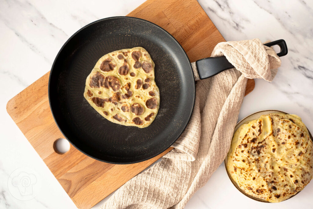 Norwegisches Kartoffel-Fladenbrot - Fladenbrot - Pfannenbrot - lompe