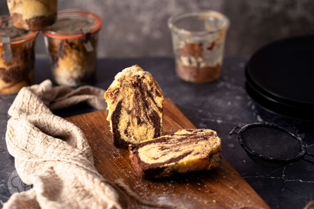 Marmorkuchen im Glas - Kuchen im Glas