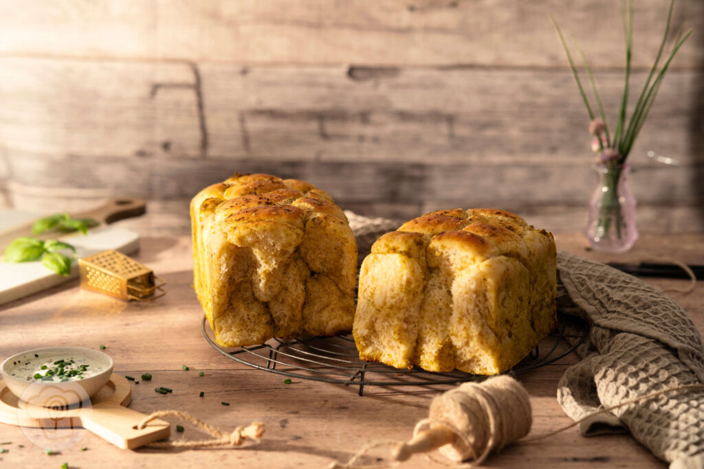 Monkey Bread mit Pesto - Pull Apart Bread - Zupfbrot