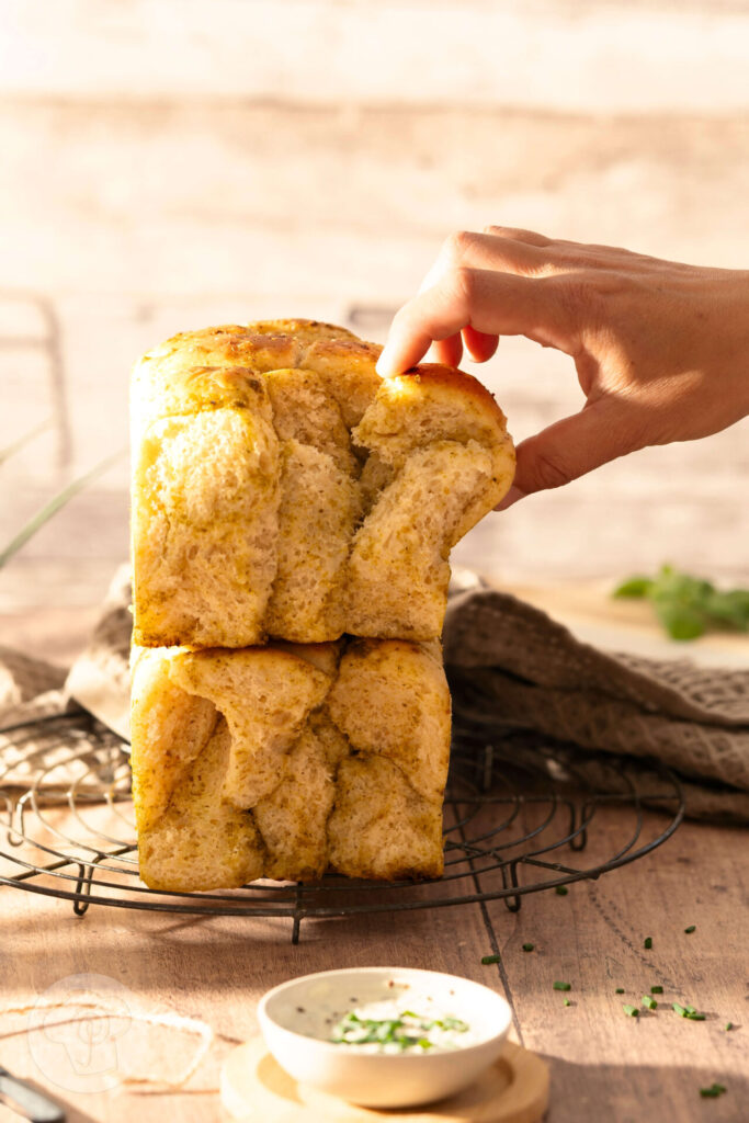 Monkey Bread mit Pesto - Pull Apart Bread - Zupfbrot