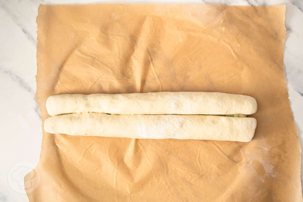 Kräuterschnecken aus Hefeteig - Zubereitung