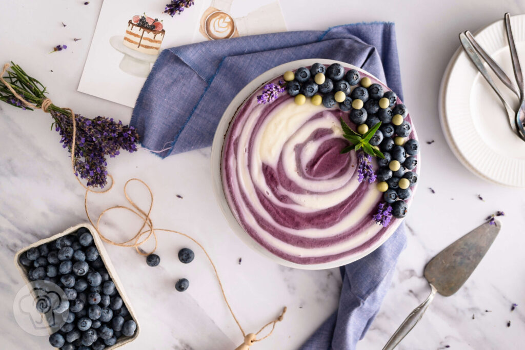 No bake Zebra Cheesecake 10 No bake Zebra Cheesecake mit Blaubeeren