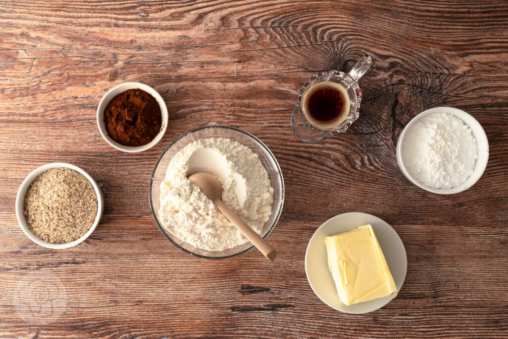 Kaffeeplätzchen: einfache aromatische Weihnachtskekse 3 Kaffeeplätzchen - Mokkaplätzchen - Espressoplätzchen - Zutaten